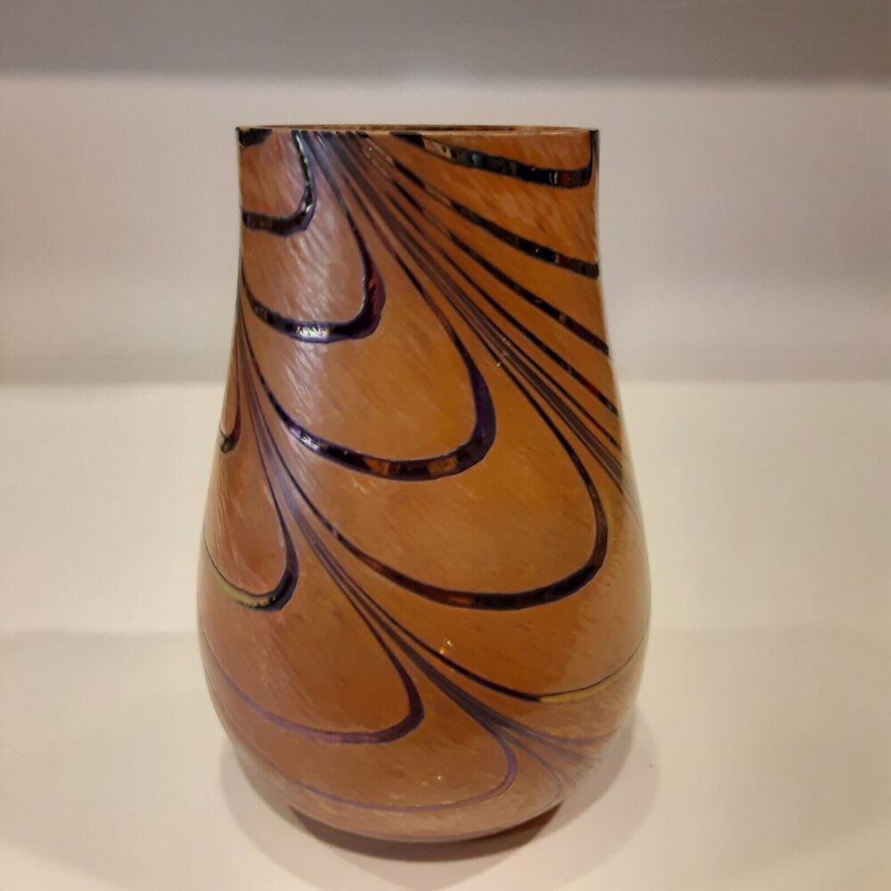 Telefloral Swirled Carnival Effect Glass Vase Ambiance Feminine